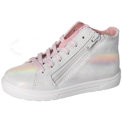 RICOSTA Knöchelschuh INEZ - perlmutt / Glitzer - Mädchen Stiefelette mit Glitzereffekt