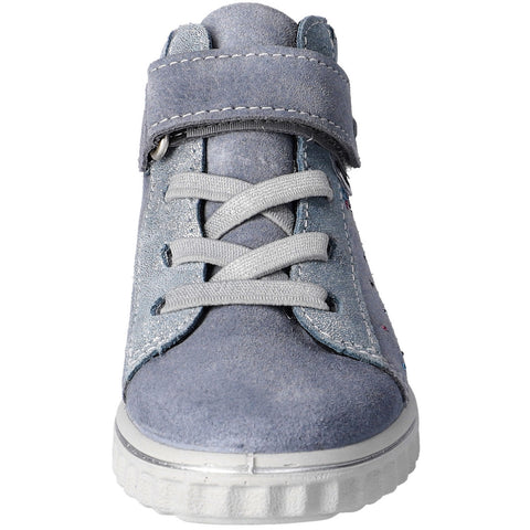 RICOSTA TEX Knöchelschuh JEANNIE - eisblau / silber / Glitzerschweif