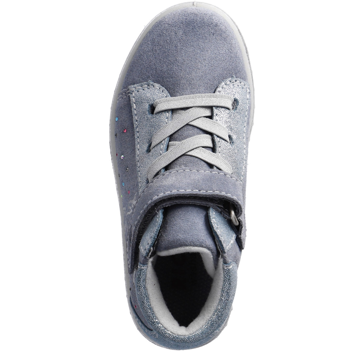 RICOSTA TEX Knöchelschuh JEANNIE - eisblau / silber / Glitzerschweif