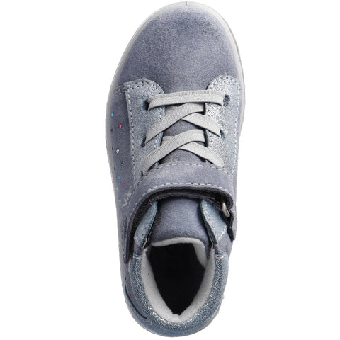 RICOSTA TEX Knöchelschuh JEANNIE - eisblau / silber / Glitzerschweif