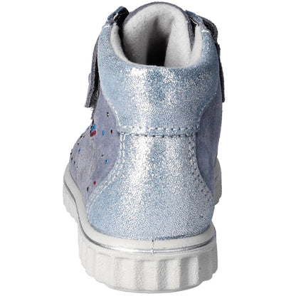 RICOSTA TEX Knöchelschuh JEANNIE - eisblau / silber / Glitzerschweif