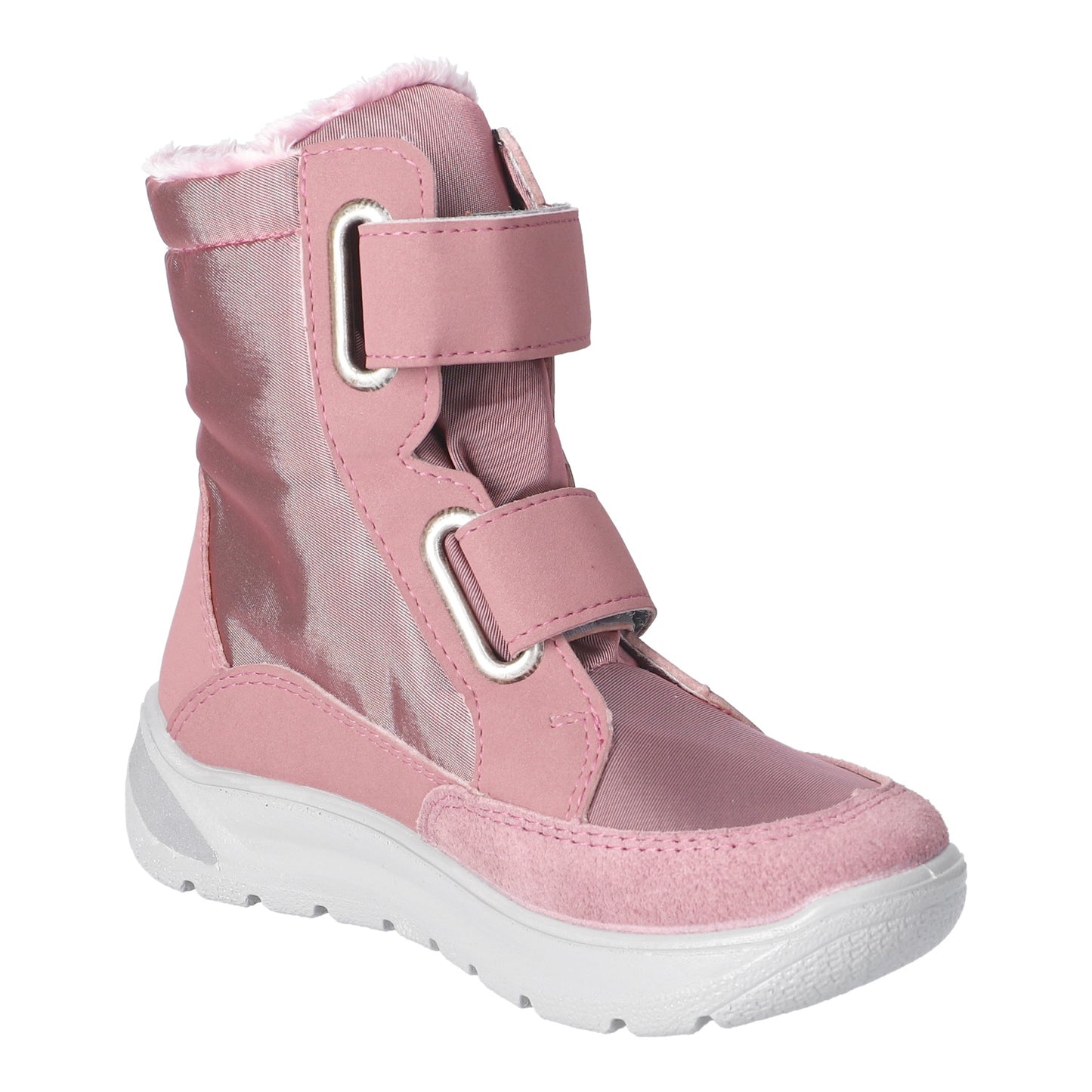 Kinderstiefel RICOSTA SYMPA-TEX BLINKER mit wasserdichter Membran in altrosa, grau und mit Einhorn-Motiv
