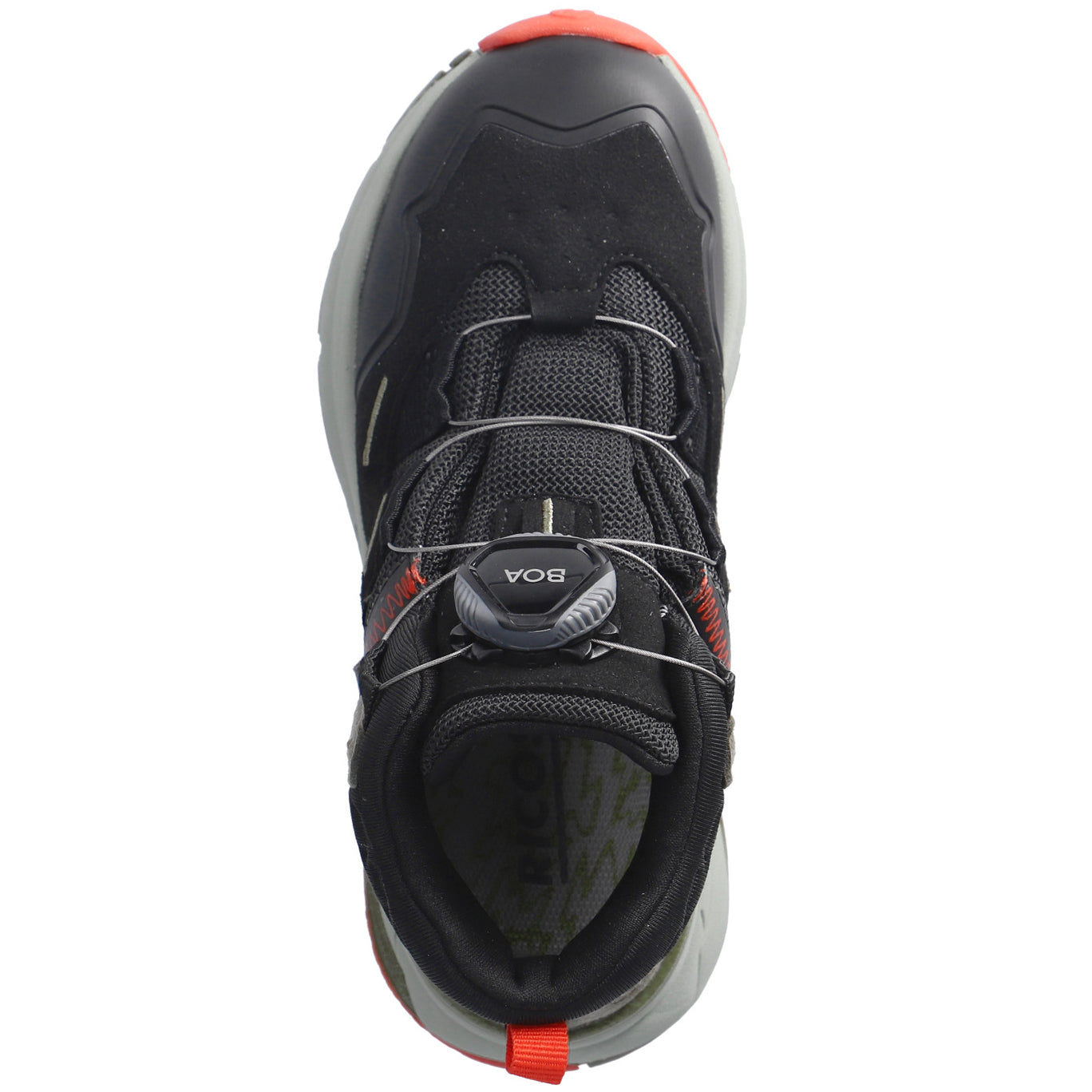 Komfortabler RICOSTA TEX Knöchelschuh SHOCK BOA in den Farben Schwarz und Oliv, ideal für Alltag und Outdoor-Abenteuer