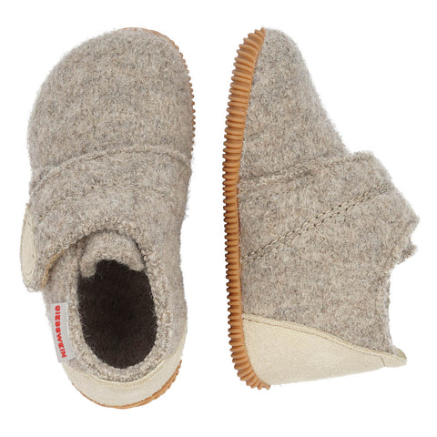 GIESSWEIN Hausschuhe OBERSTAUFEN - natur - Comfortable and cozy natural color slippers for indoor wear