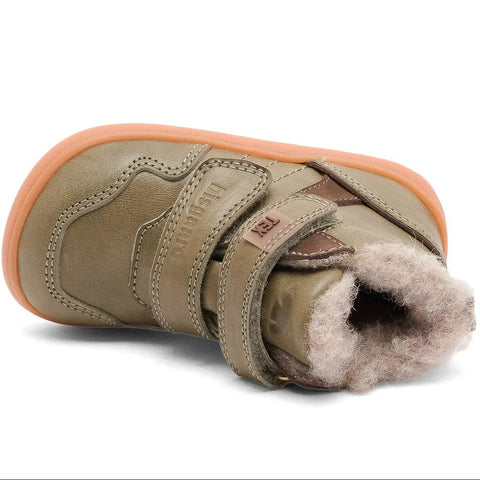 BISGAARD Barfuß TEX Knöchelschuh 64120-5105 - salbei / braun