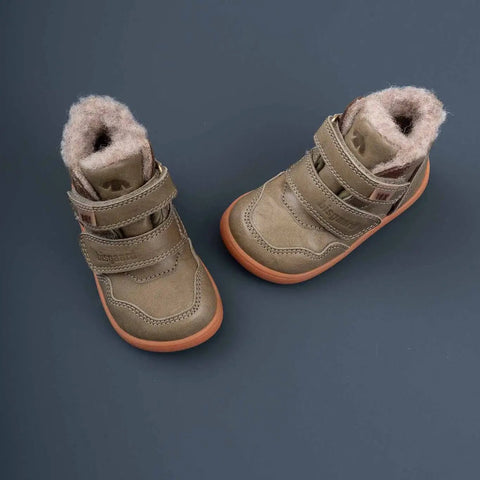 BISGAARD Barfuß TEX Knöchelschuh 64120-5105 - salbei / braun