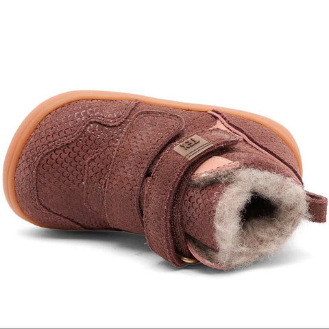 BISGAARD Barfuß TEX Knöchelschuh 64120-5109 - beere / altrosa