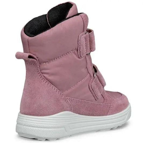 Seitenansicht des ECCO GORE-TEX Stiefel URBAN SNOWBOARDER 722352-51550 in Altrosa; hoher Schaft, weiße Sohle.