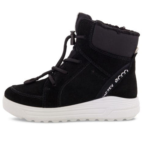 ECCO GORE-TEX Köchelschuh URBAN SNOWBOARDER 722362-51052 - schwarz: High-performance black snowboarding boots with waterproof GORE-TEX technology