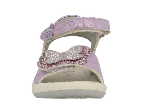  Mädchen Sandale mit lila Farbe und glitzernden Details 