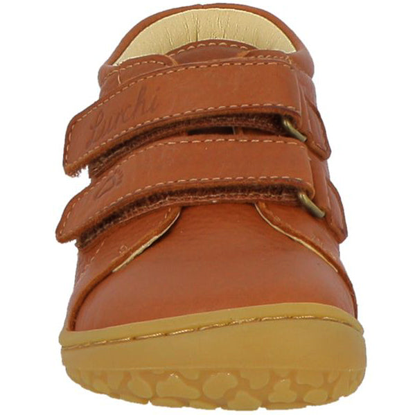 LURCHI Barfuß Halbschuh NORIK in cognac color, a comfortable and stylish barefoot shoe for kids