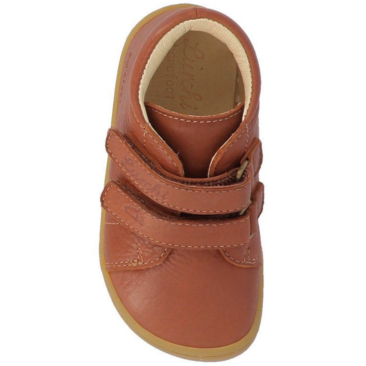 Brown leather LURCHI Barfuß Halbschuh NORIK shoe, perfect for casual wear