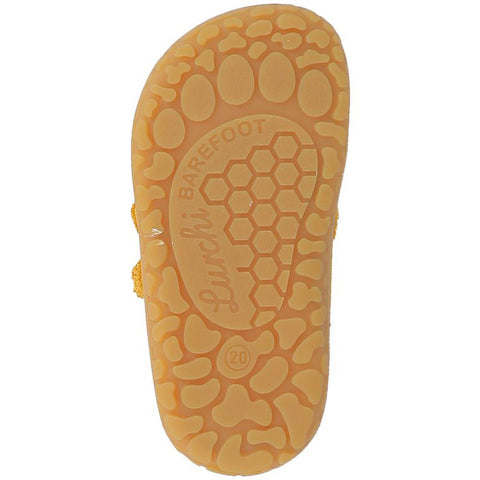 Durable and supportive LURCHI Barfuß Halbschuh NORIK in eye-catching yellow color