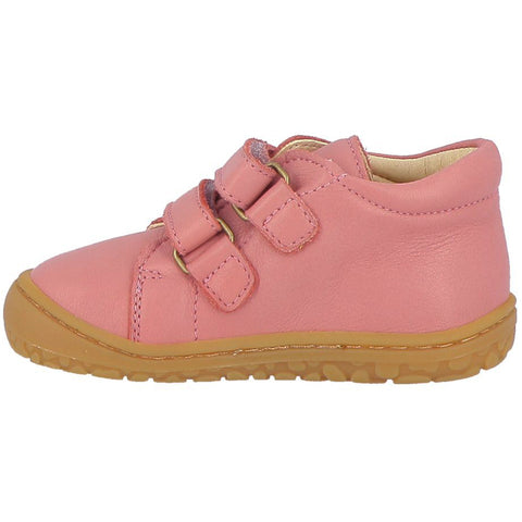 Close-up image of LURCHI Barfuß Halbschuh NORIK in altrosa color, a comfortable and stylish barefoot half shoe for kids