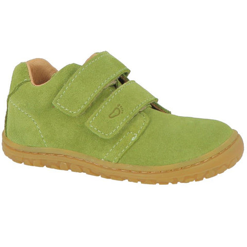 Close-up of light green LURCHI Barfuß Halbschuh NOAH