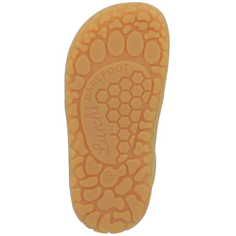 Light green LURCHI Barfuß Halbschuh NOAH shoe, perfect for going barefoot