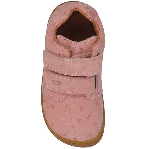  LURCHI Barfuß Halbschuh NUNIA - rosa / Sterne for girls 