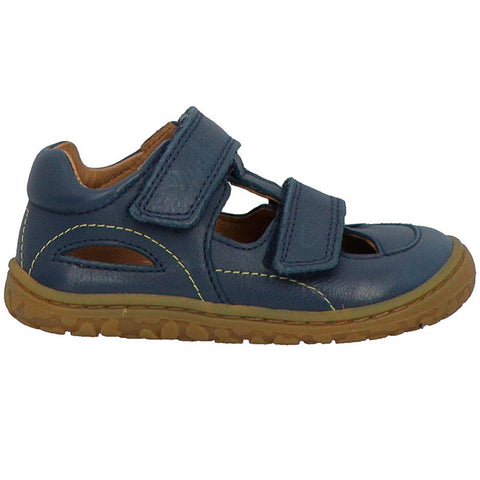 Blue LURCHI Barfuß Halbsandale NANDO, a comfortable and stylish half sandal for barefoot walking
