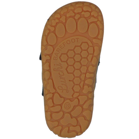 Blue LURCHI Barfuß Halbsandale NANDO, a comfortable and stylish half-sandal for barefoot walking