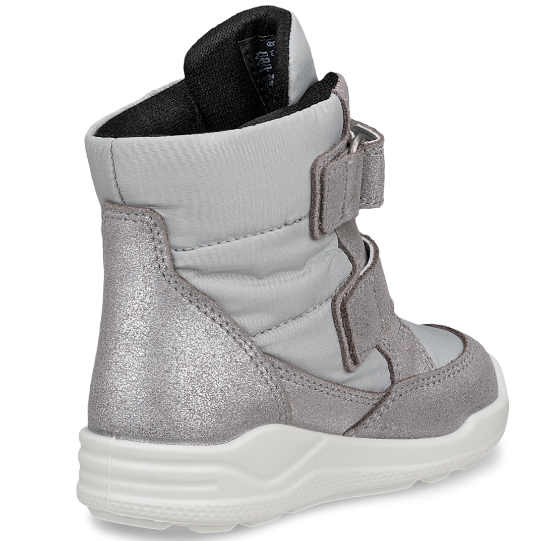 Bequemer und moderner ECCO GORE-TEX Stiefel URBAN MINI in Silber mit robustem Design