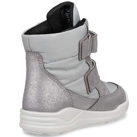 Bequemer und moderner ECCO GORE-TEX Stiefel URBAN MINI in Silber mit robustem Design