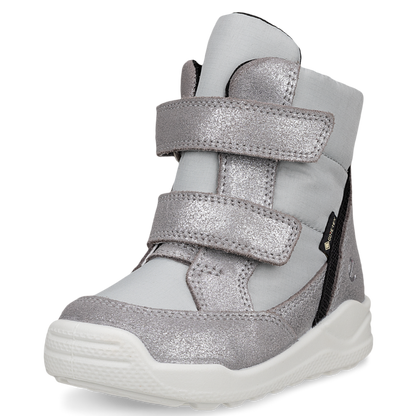 ECCO GORE-TEX URBAN MINI Stiefel in Silber, perfekt für den urbanen Alltag bei jedem Wetter