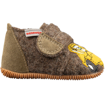 Giesswein OFFENBURG Hausschuhe in taupe, offen gestalteter Zehenbereich, weiches Material für maximalen Komfort