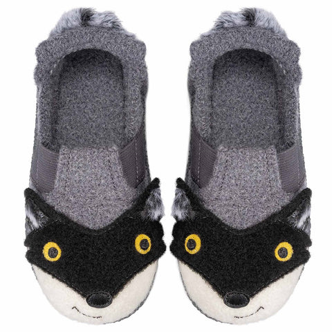 NANGA Hausschuh 31-0304-65 -  dunkelgrau / Waschbär