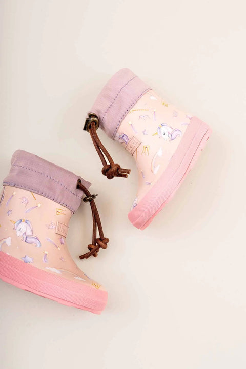 BISGAARD Barfuß Thermo Gummistiefel 92023-5138 - rosa / Einhorn