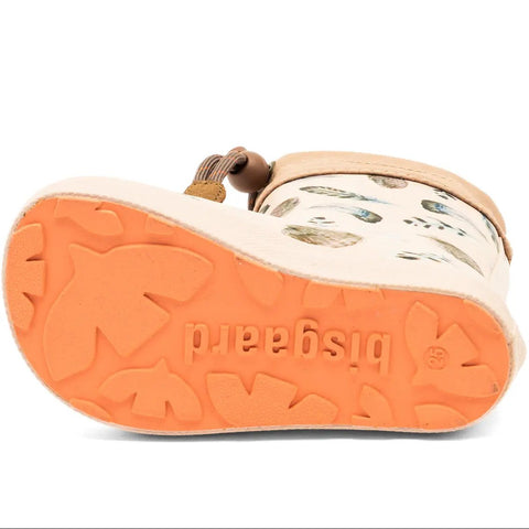 BISGAARD Barfuß Thermo Gummistiefel 92024-5135 - créme / beige / Federn