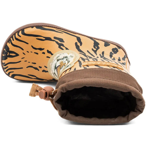 BISGAARD Barfuß Thermo Gummistiefel 92024-5137 - braun / orange / Tiger