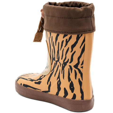 BISGAARD Barfuß Thermo Gummistiefel 92024-5137 - braun / orange / Tiger
