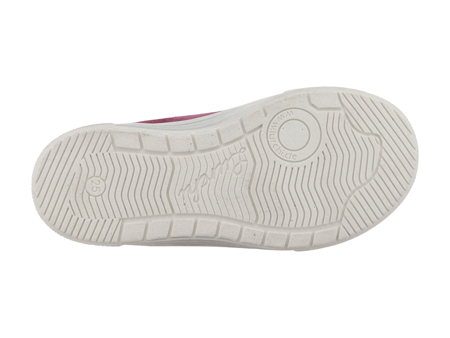 Der stabile Knöchelschuh YINA von LURCHI TEX in Grau mit liebevoll gestalteter Einhorn-Illustration