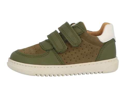 LURCHI Barfuß Halbschuh MARKIO in olivgrün and brown, a comfortable and stylish barefoot shoe for outdoor activities