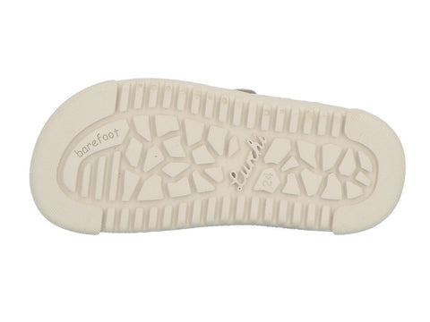 LURCHI Barfuß Halbschuh MONTI in a light grey and lemon yellow color combination, perfect for a comfortable and stylish barefoot walking experience