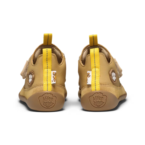 AFFENZAHN Barfuß Halbschuh BUDDY Tiger - beige / gelb
