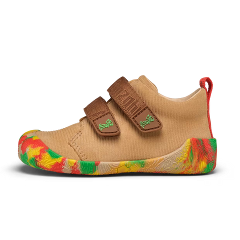 AFFENZAHN Barfuß Halbschuh WALKY AFFENZAHN - beige / braun / bunt