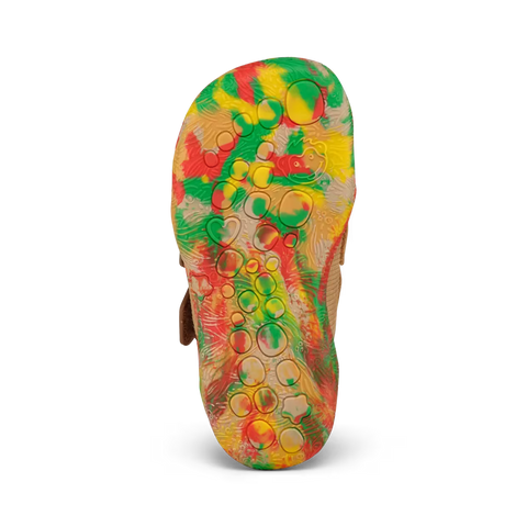 AFFENZAHN Barfuß Halbschuh WALKY AFFENZAHN - beige / braun / bunt