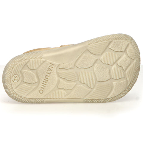 NATURINO Barfußschuh Halbschuh AMUR - sand / salbei - Comfortable and stylish barefoot shoe for kids in sand and sage colors