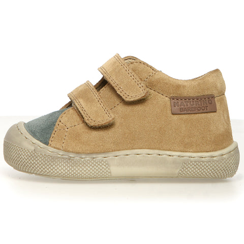 NATURINO Barfußschuh Halbschuh AMUR in sand and salbei colorway for children