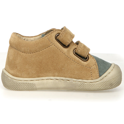 NATURINO Barfußschuh Halbschuh AMUR - sand / salbei - Children's barefoot shoe in sand and sage color with flexible sole