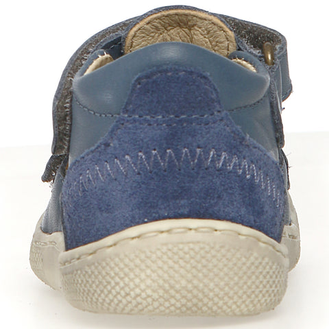 NATURINO Barfußschuh Halbsandale IRTYS - celeste / azur: Breathable and supportive barefoot sandal for kids