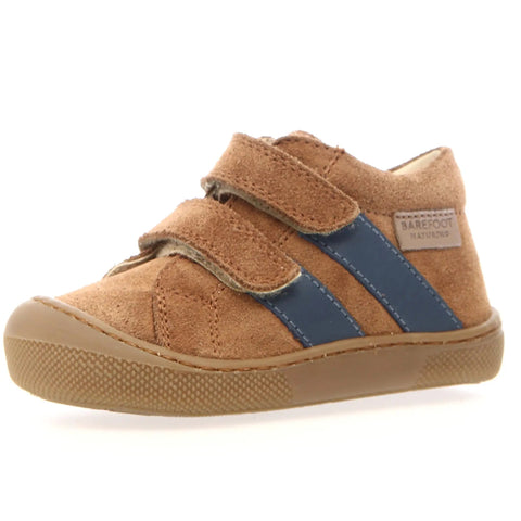 NATURINO Barfußschuh Halbschuh SABBY - braun / blau / dunkle Sohle