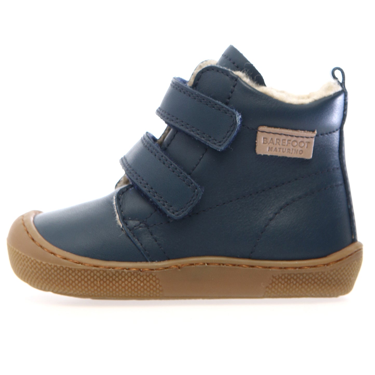 NATURINO Barfuß Stiefel WIGGHI in Navy, flexible Sohle und atmungsaktives Material
