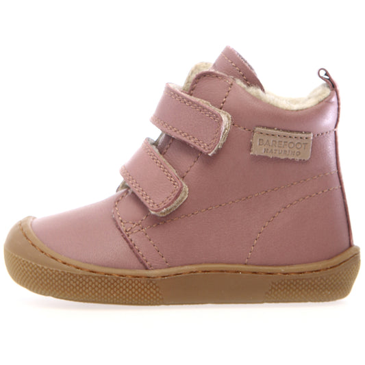 NATURINO Barfuß Stiefel WIGGHI in altrosa mit weichem Material