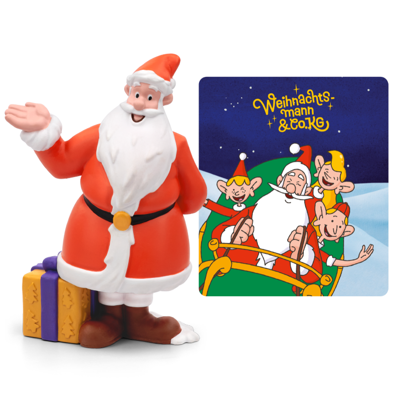 Tonies Figur des Weihnachtsmanns mit rotem Mantel und weißem Bart, perfekt für die Weihnachtszeit