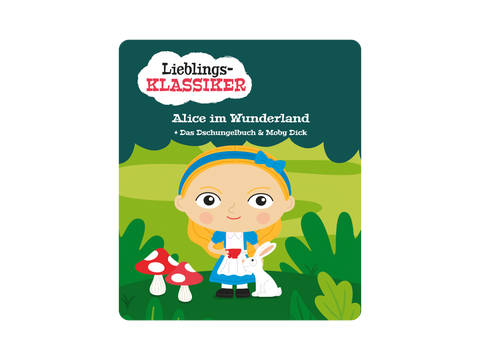TONIES Figur - Lieblings-Klassiker - Alice im Wunderland und zwei weitere Klassiker