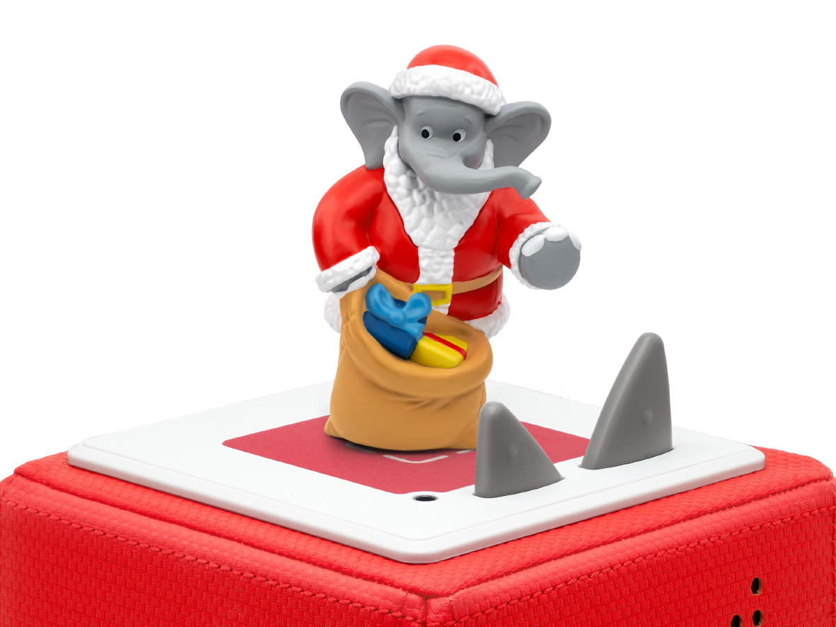 Hochwertige Tonies Figur von Benjamin Blümchen in Weihnachtsmann-Kostüm, perfekt für die Weihnachtszeit