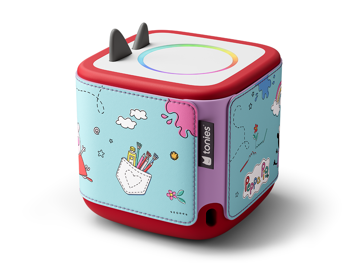 Bunte, liebevoll gestaltete Designs mit hochwertigen Drucken, die jede Toniebox einzigartig machen