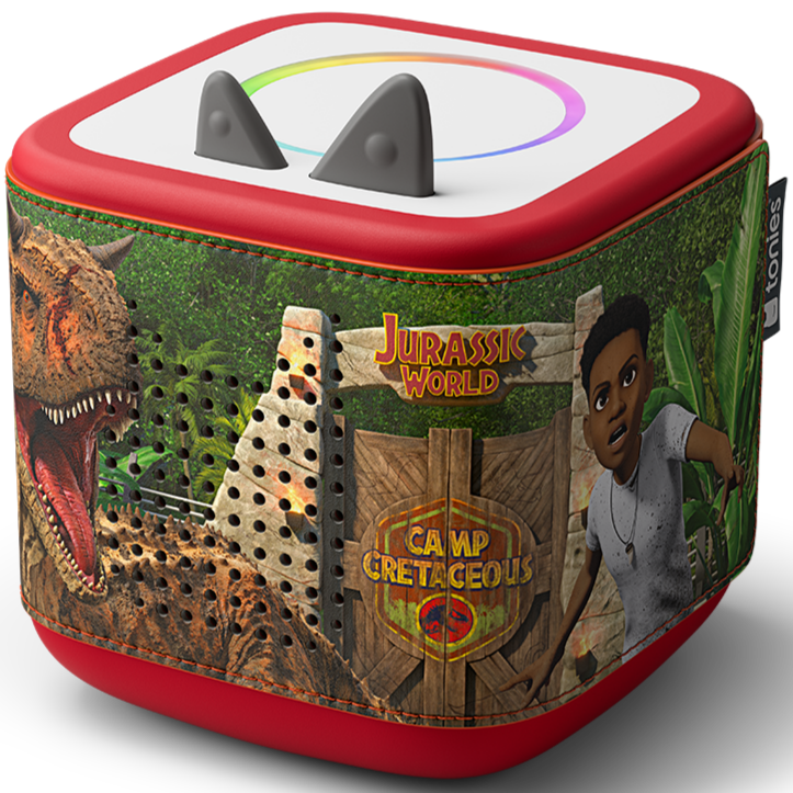 Passt perfekt auf deine Toniebox® 2, mit buntem Design und dekorativen Nähten